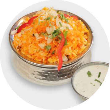 133. CHICKEN BIRYANI WITH EGG