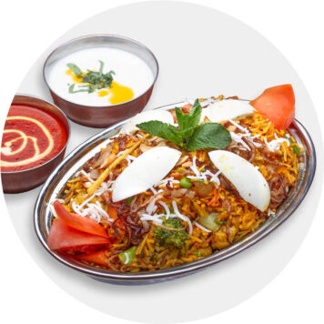 132. LAMB BIRYANI WITH EGG