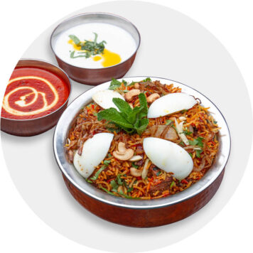 133. CHICKEN BIRYANI WITH EGG